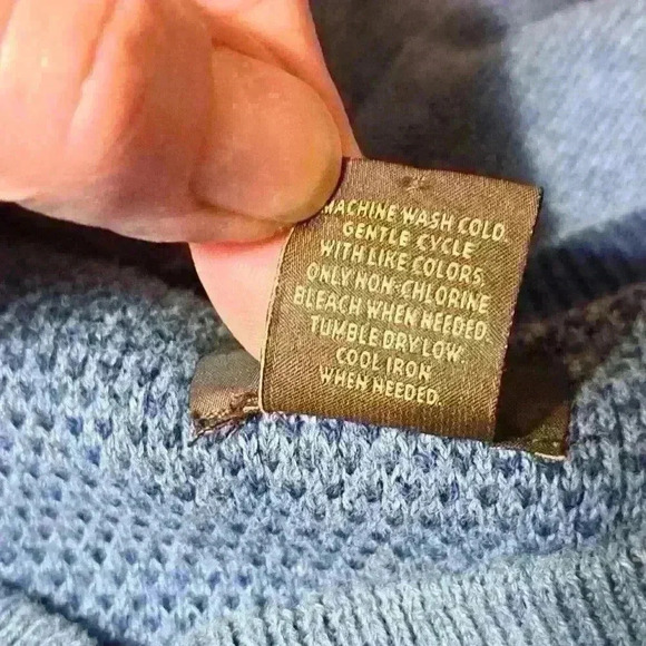 Greg Norman Tasso Elba Men's Long Sleeve Blue Argyle Knit Golf Sweater S… - Picture 5 of 7